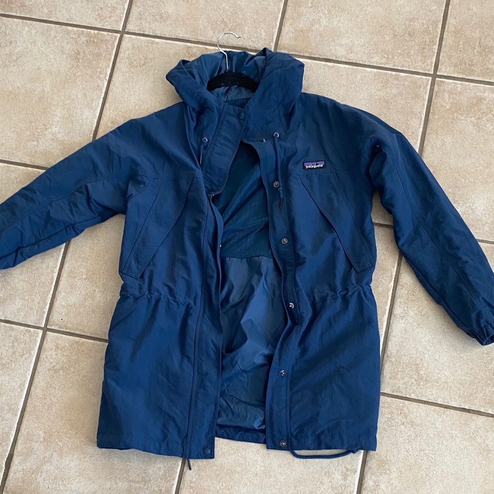 Patagonia Blue Raincoat